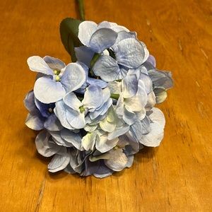 blue hydrangea plastic flower
